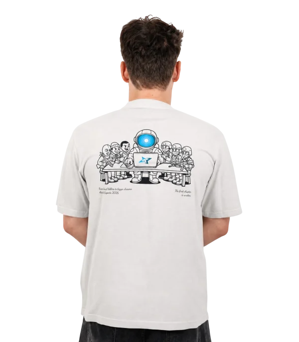 FIRST LIGHT T-SHIRT GRAY: CHAPTER IS WRITTEN