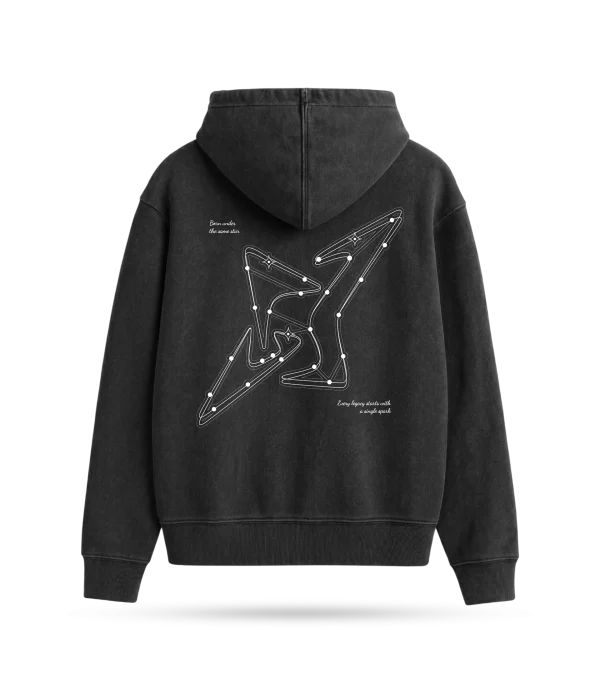 FIRST LIGHT HOODIE BLACK: BORN UNDER THE SAME STAR