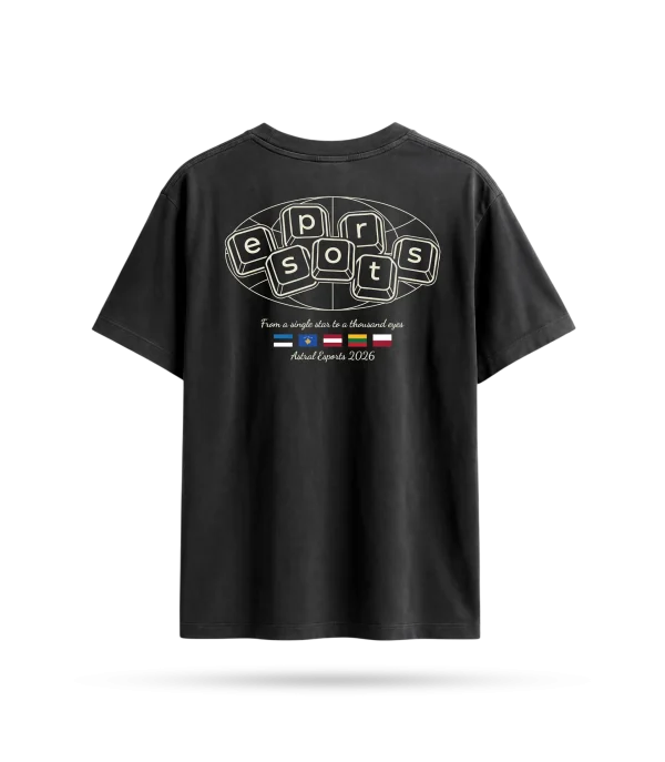 FIRST LIGHT T-SHIRT BLACK: FROM A SINGLE STAR TO A THOUSAND EYES