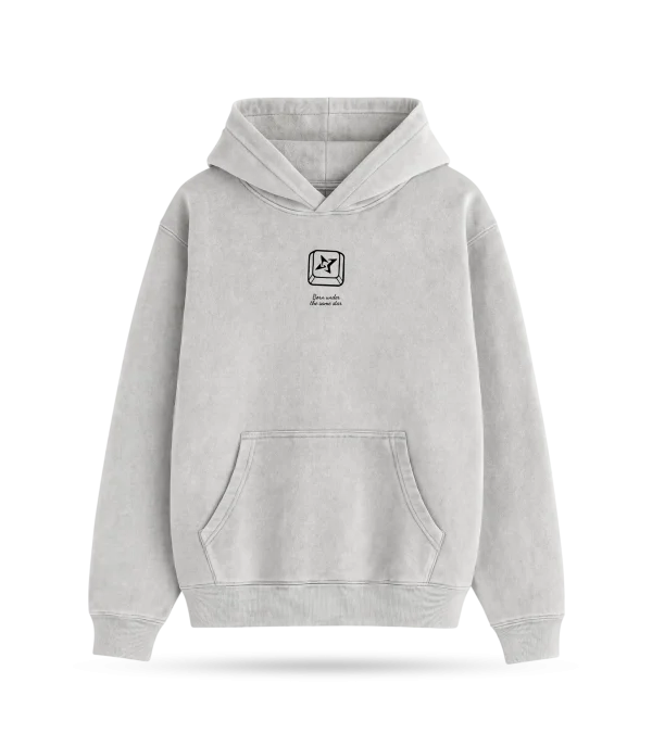 FIRST LIGHT HOODIE GRAY: FROM A SINGLE STAR TO A THOUSAND EYES